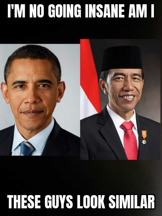 two pictures of obama and the president of indonesia