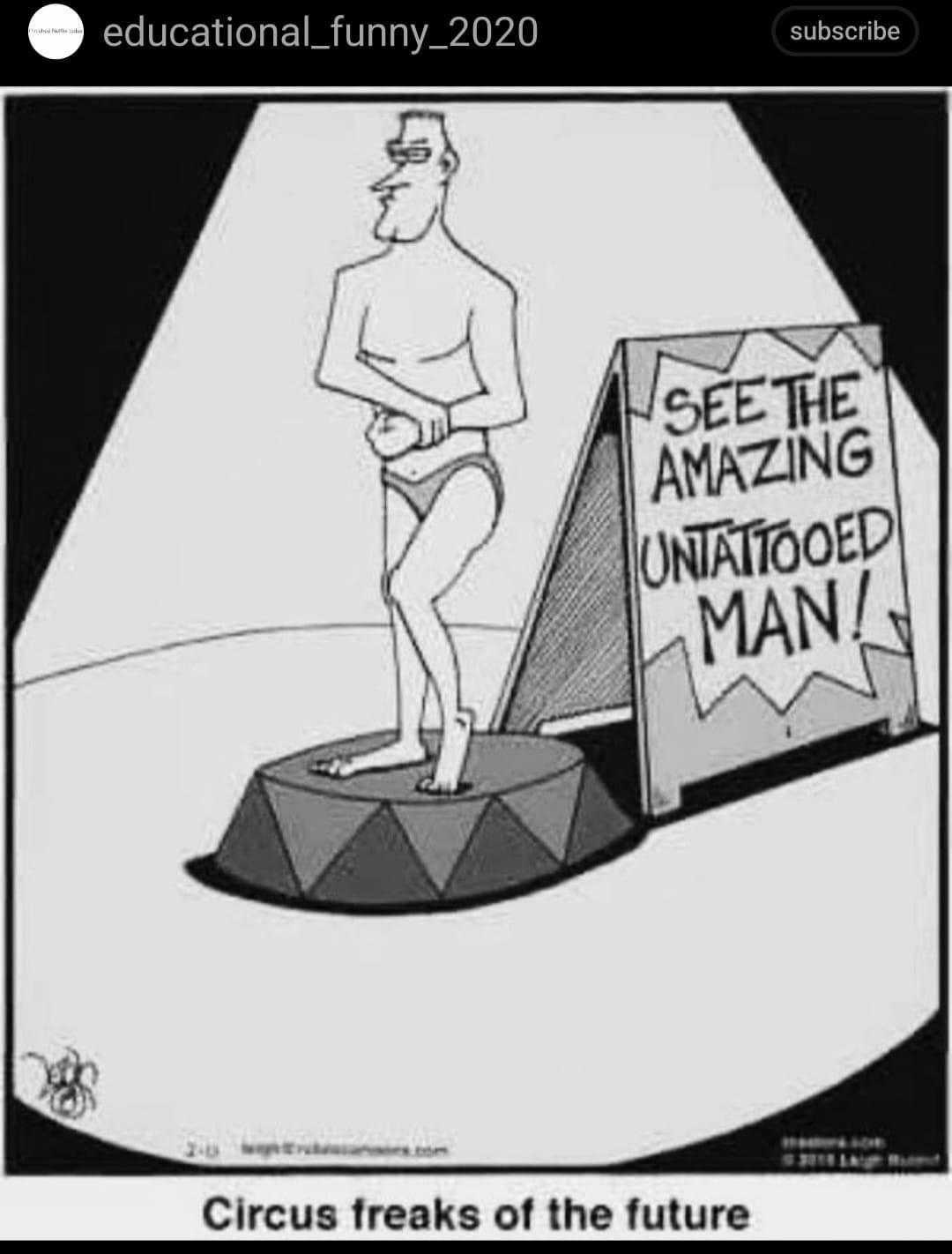 cartoon of a man standing on a sign with a sign that says, ' see the amazing unfaved