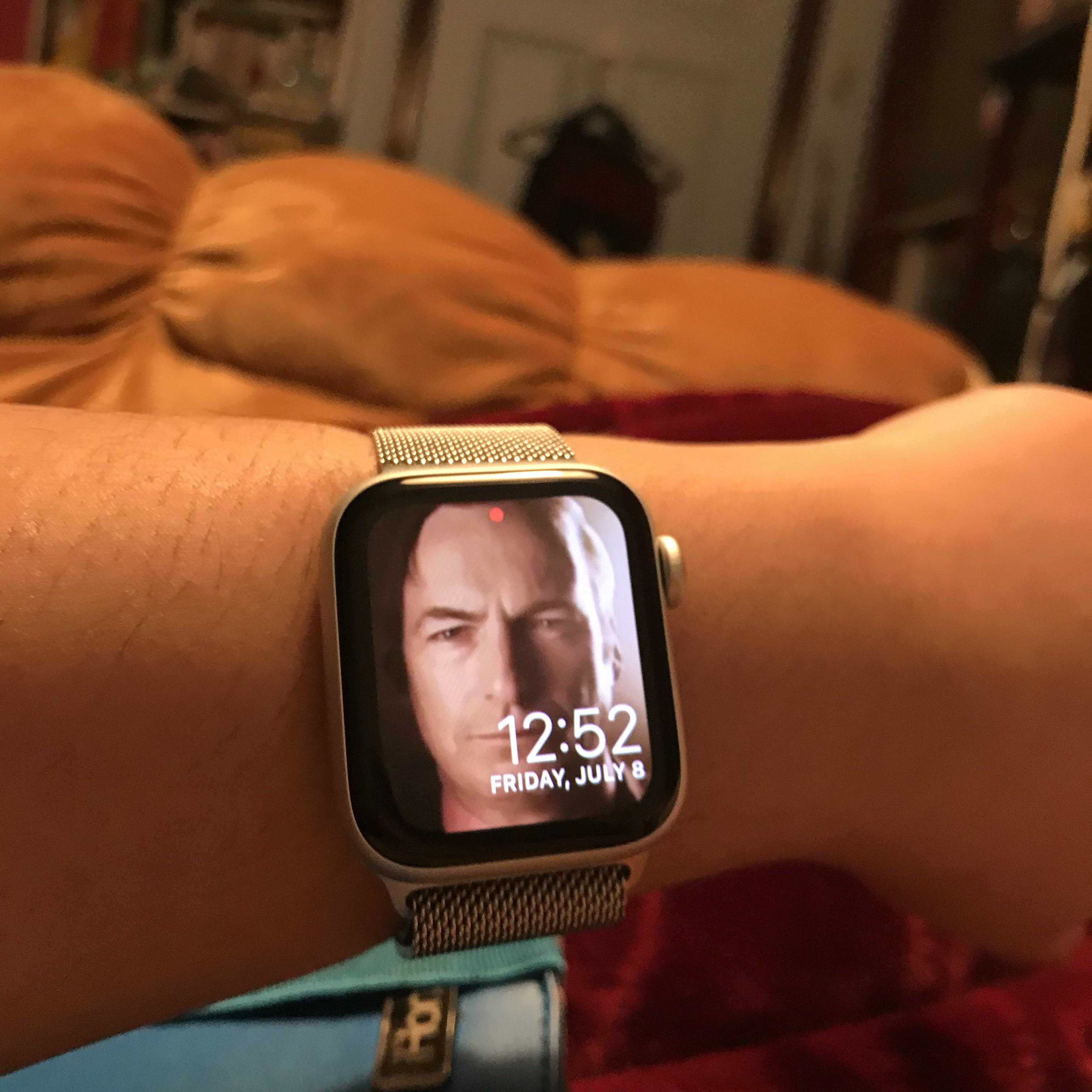 someone is watching a video of a man on a watch