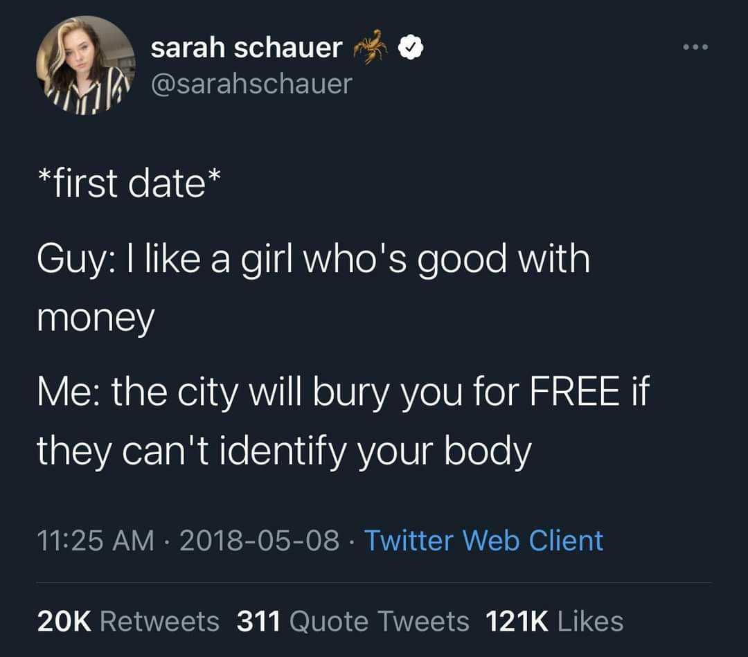 a screenshot of a tweet with a woman on it