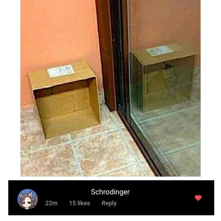 there is a box sitting on the floor next to a glass door