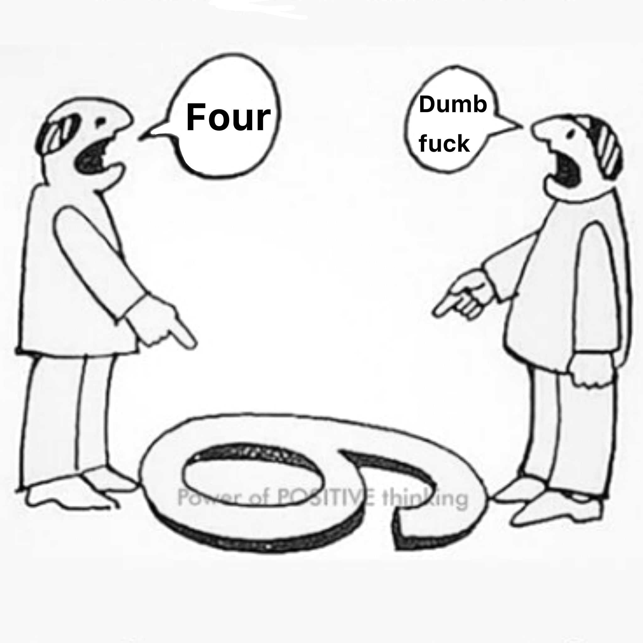 cartoon of two men talking to each other about a tire