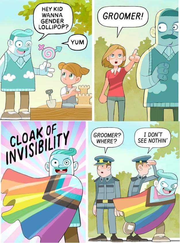 a cartoon of a comic strip with a woman and a man in police uniforms