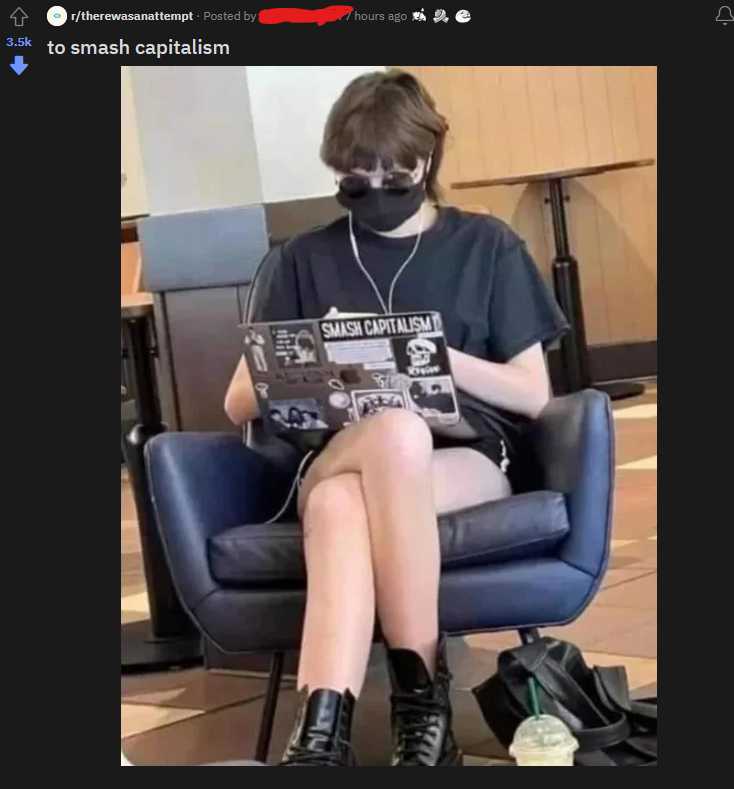 araffe wearing a mask and reading a newspaper while sitting in a chair