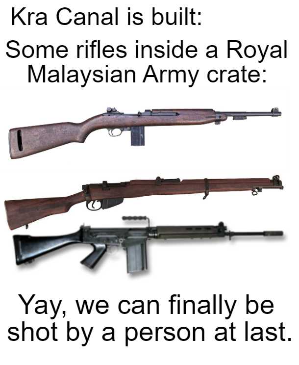 a close up of a rifle with a caption of a picture