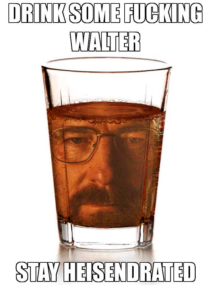 glass of water with a man ' s face in it