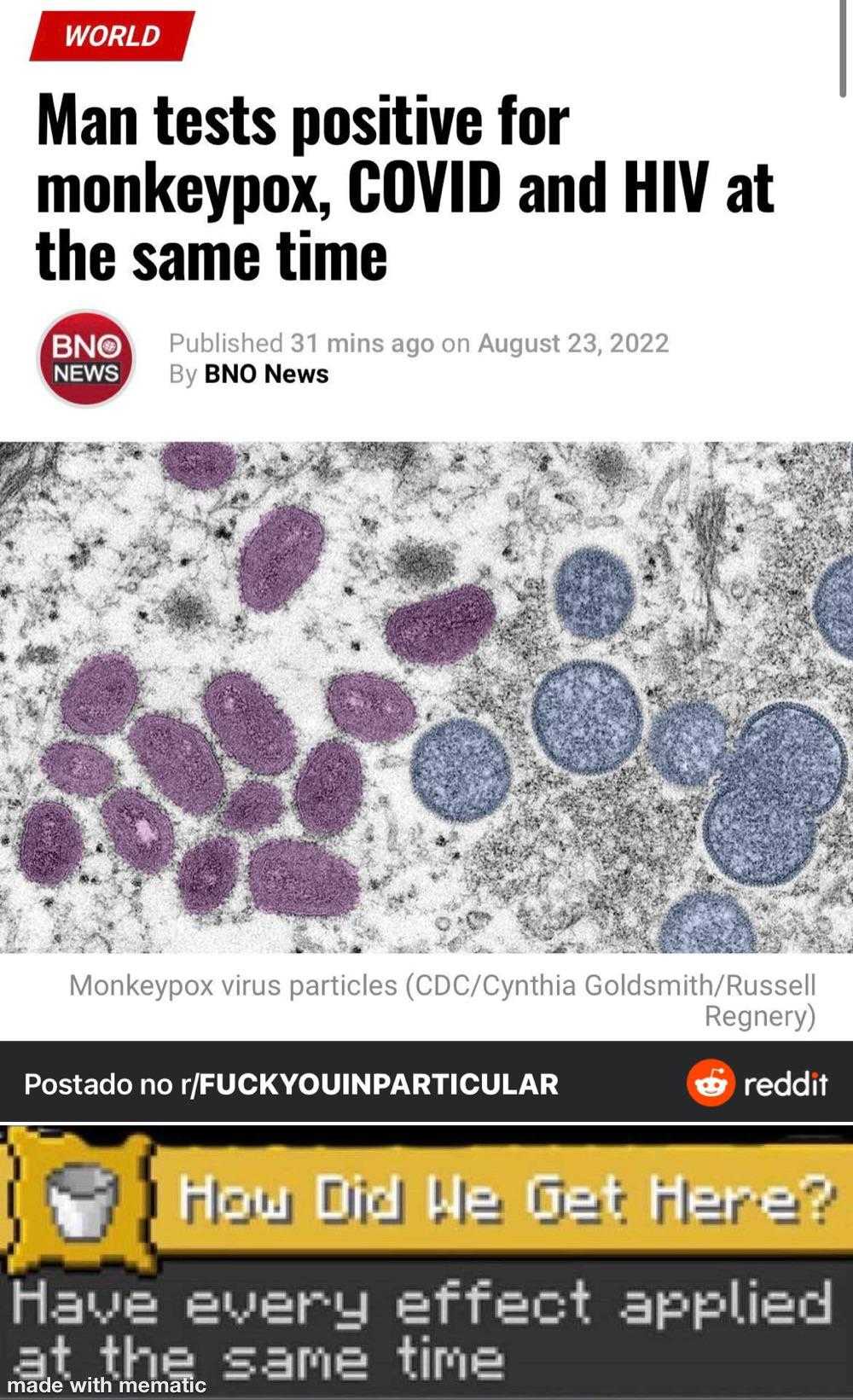 a newspaper article with a picture of a bunch of purple and white cells