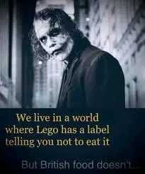 a picture of a man with a joker face and a quote