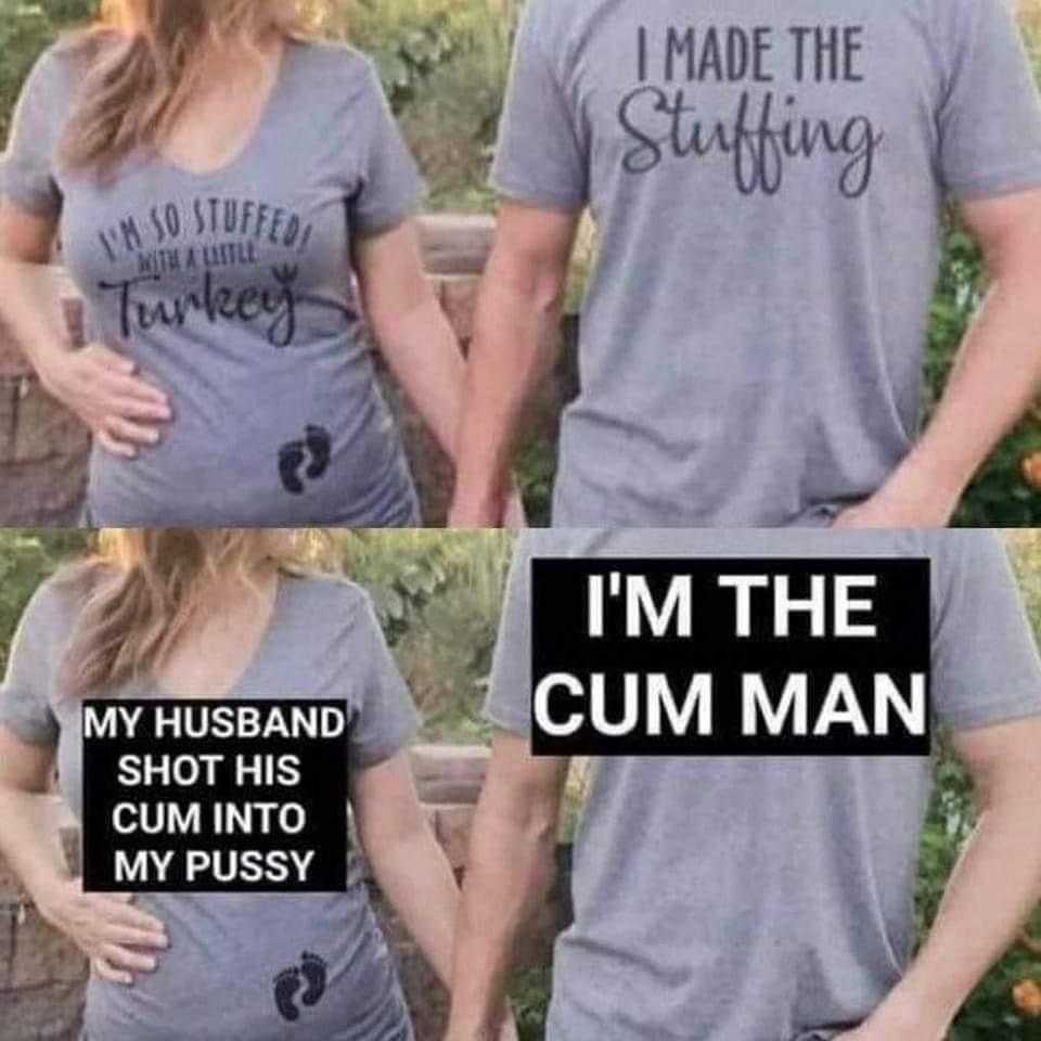 there are two pictures of a man and woman wearing matching shirts