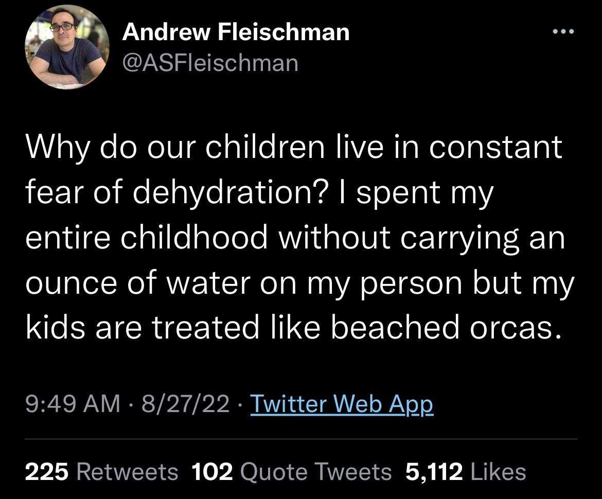 a tweet message from a man who is about to be called as a child