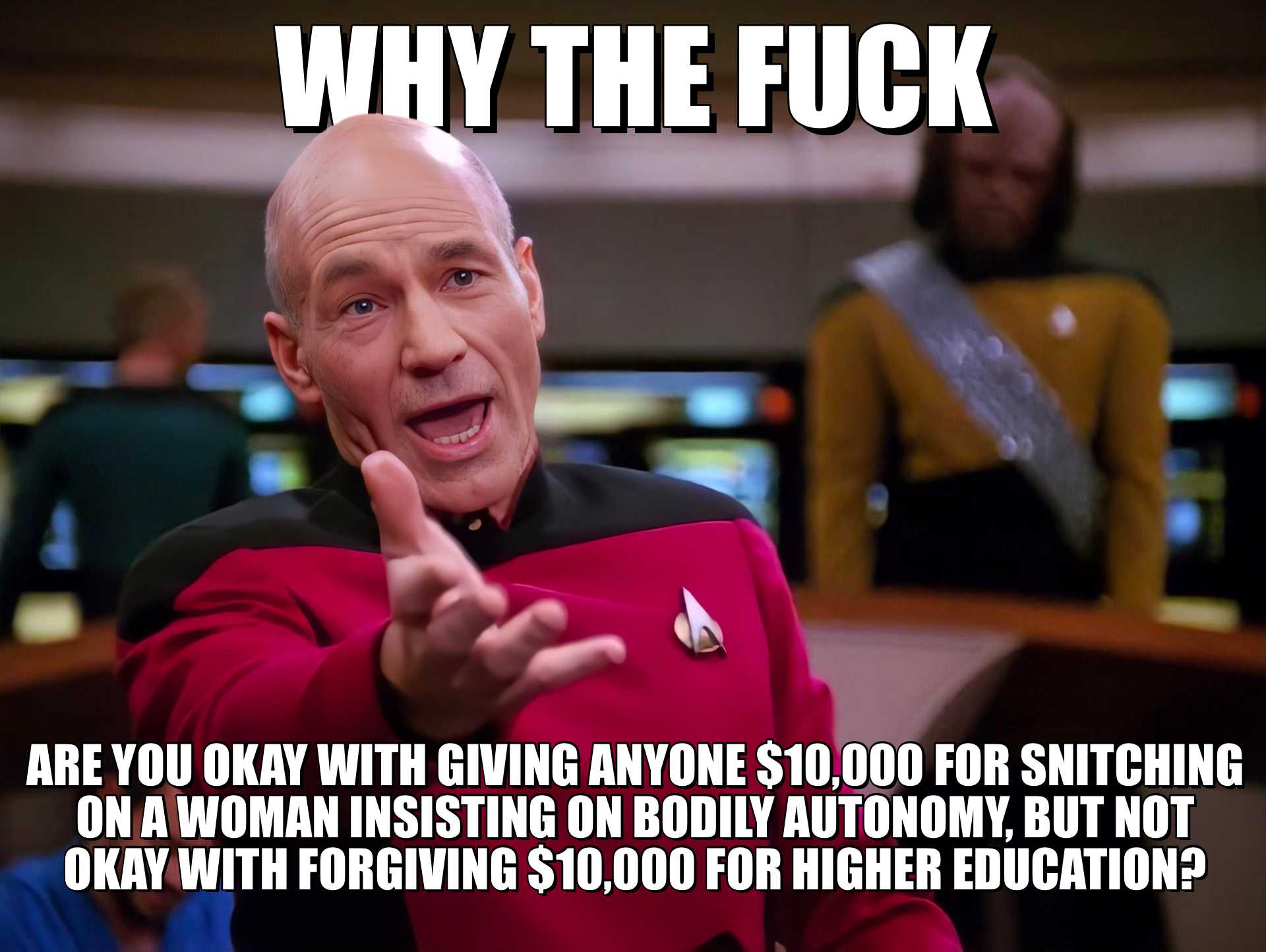 they are giving anyone $ 10 for something on woman instead of doing $ 100 for higher education?