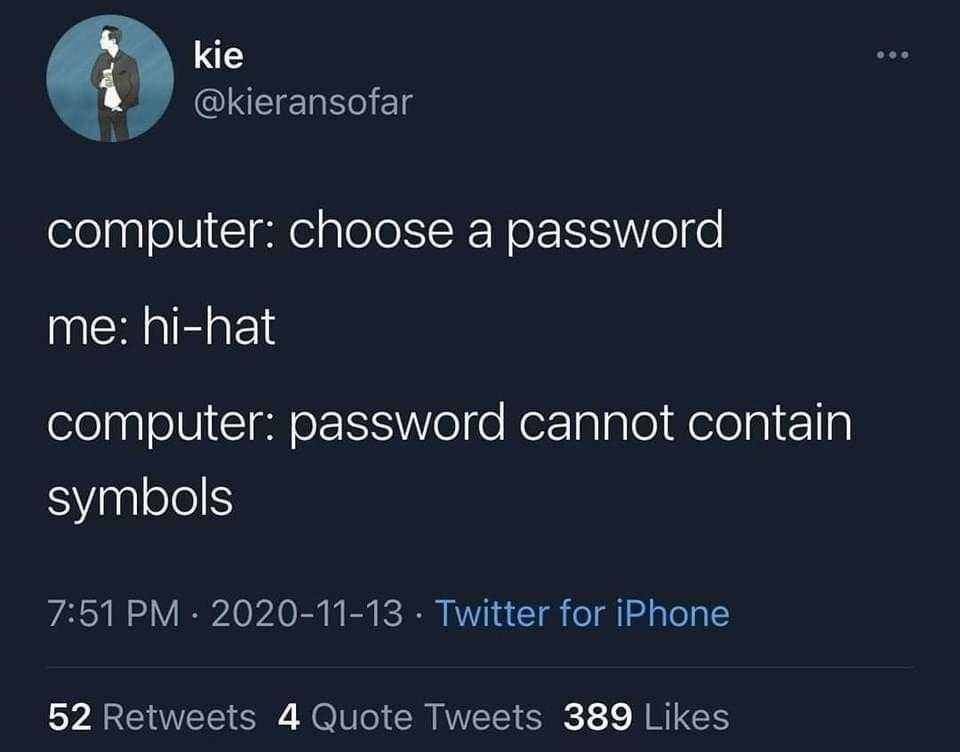 a screenshot of a tweet with a computer and a keyboard