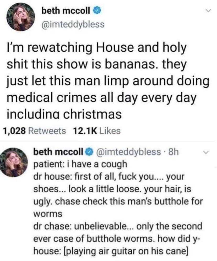 a tweet message from beth mccoll about her husband ' s death