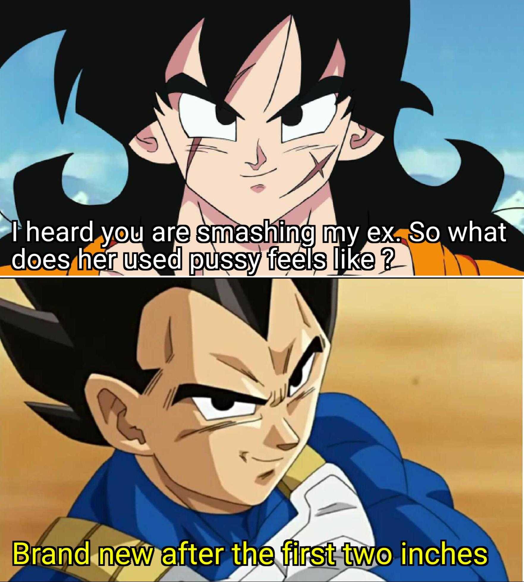 a cartoon picture of a kid with a caption saying that he is a very young gohan