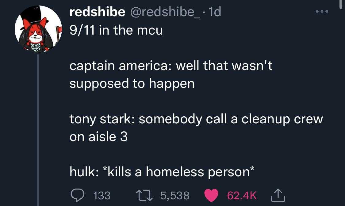 a tweet with a caption of captain america and a caption of a person