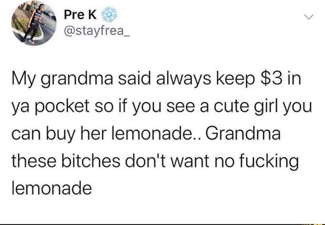 a twee picture of a woman holding a lemonade and a lemonade