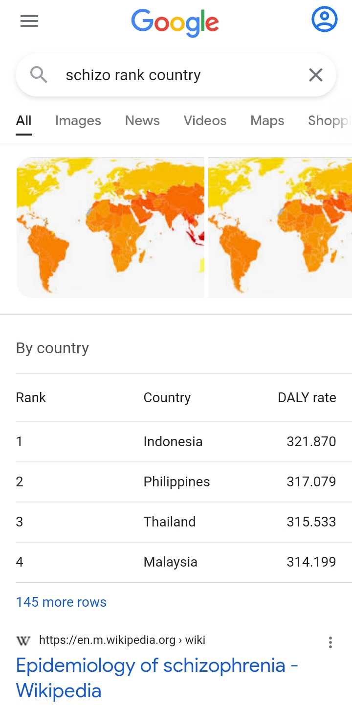 a screenshot of a cell phone showing the number of countries on the screen