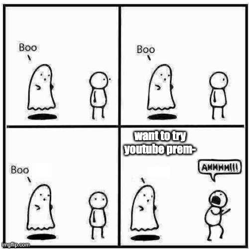 a comic strip with a cartoon of a ghost and a person in a costume