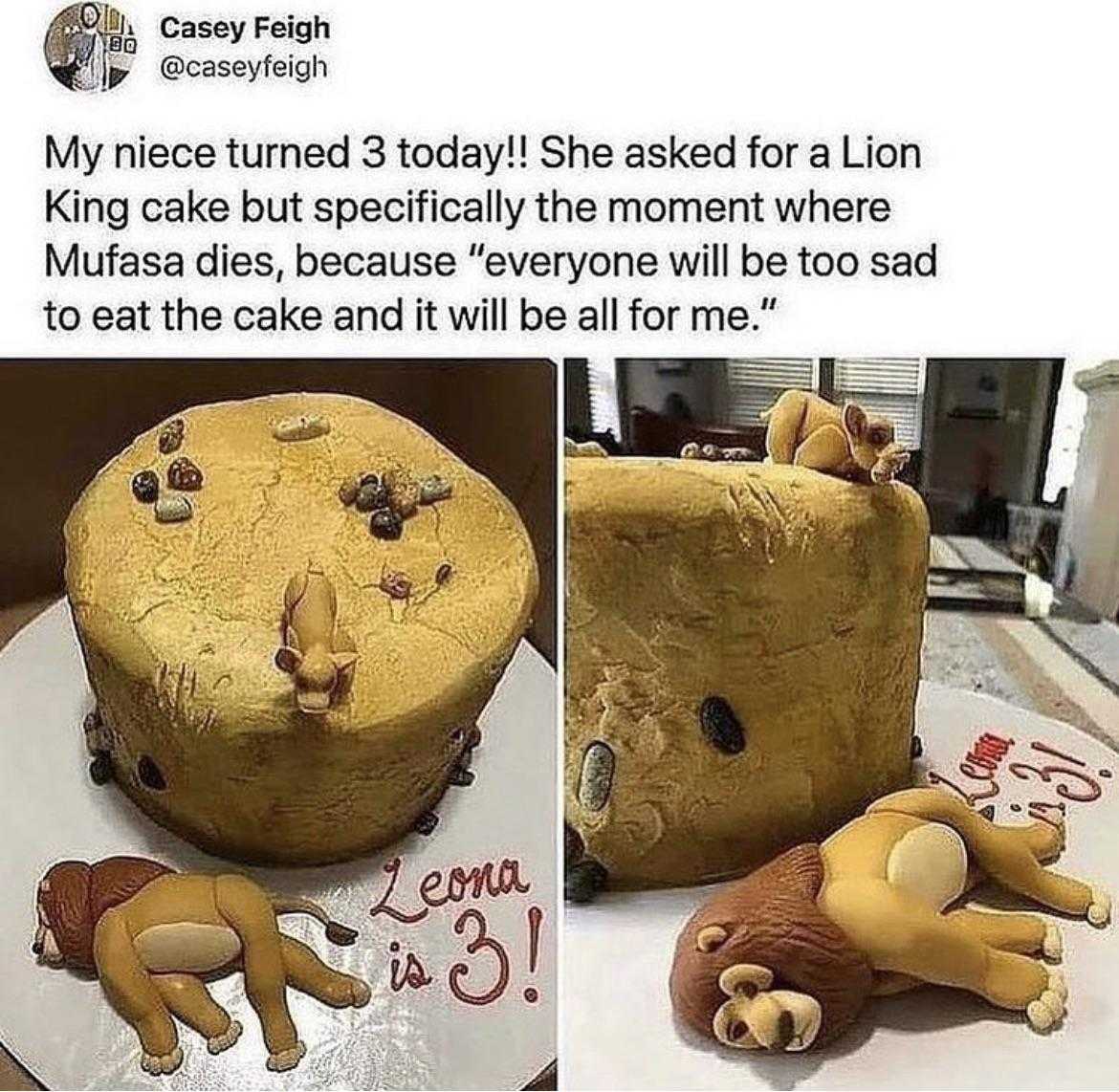 a close up of a cake with a lion on it