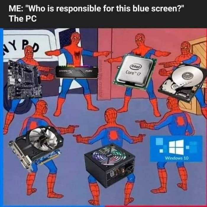 a cartoon picture of a spider man holding a computer and a computer