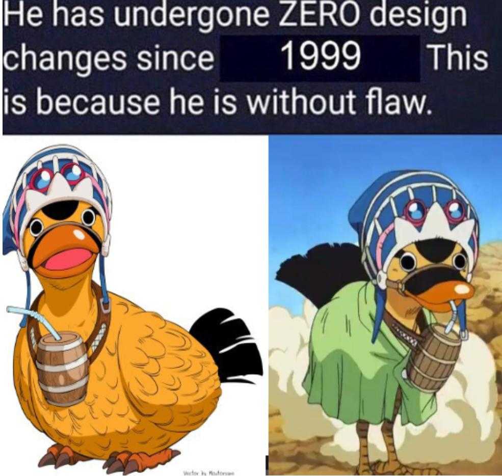 a cartoon duck wearing a helmet and sunglasses next to a picture of a duck wearing a hat