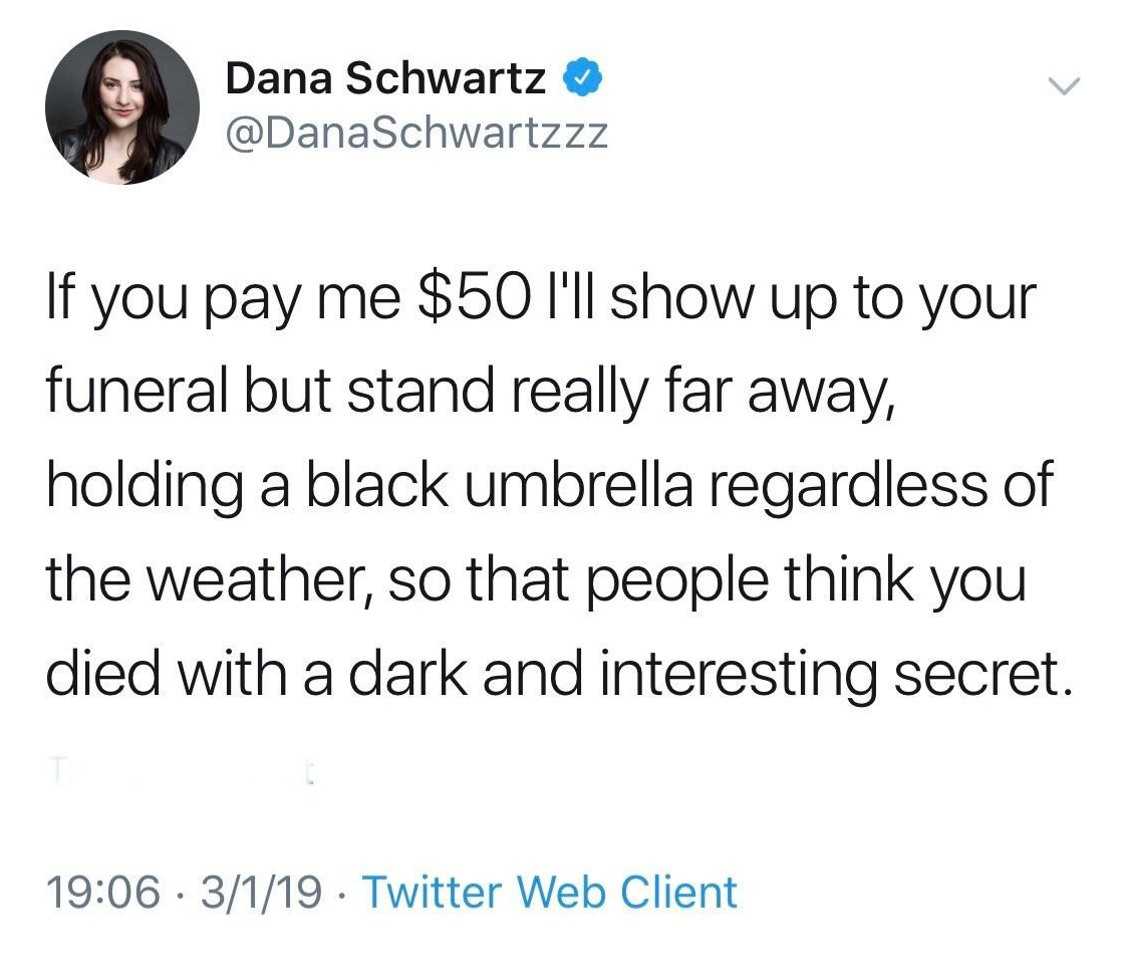 a tweet with a picture of a woman on it saying if you pay $ 50 bill, show