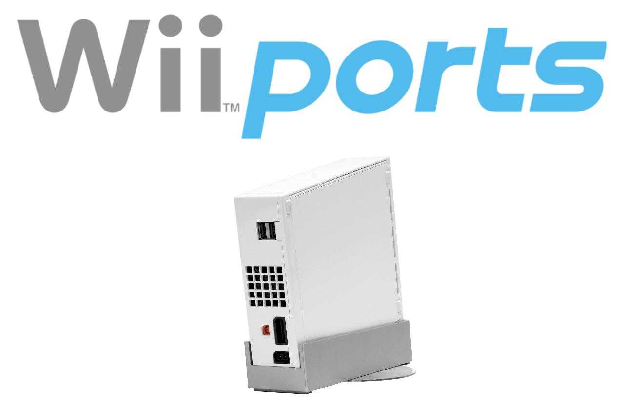 a close up of a wii sports system with a wii logo