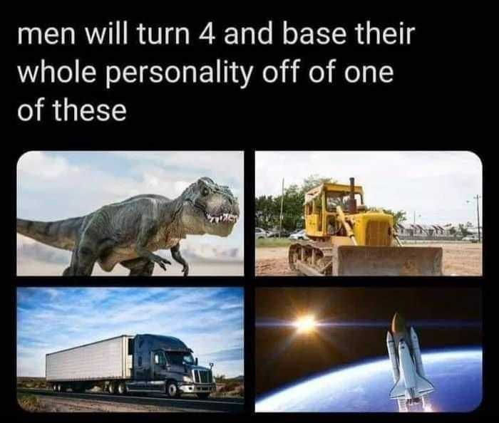 image of a truck with a dinosaur and a space shuttle