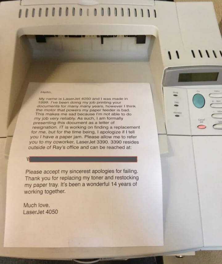 a close up of a printer with a paper on it