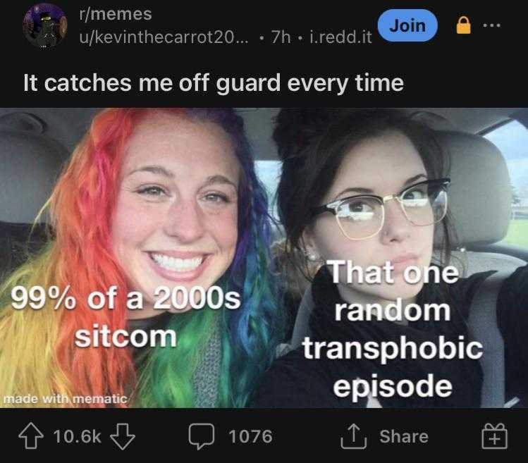 two women with colorful hair and glasses are smiling for the camera