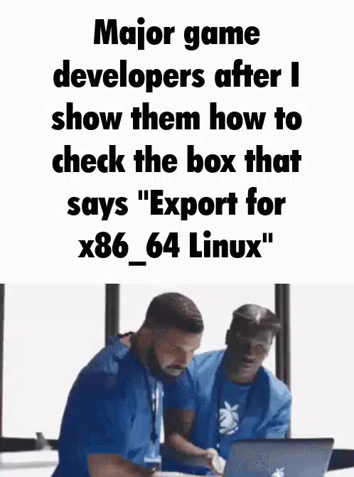 araf game developers after show them how to check the box that says export for x86 - 6 linux