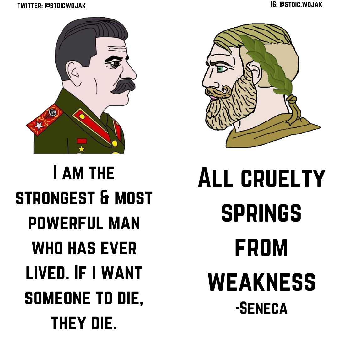 a cartoon of two men with beards and a quote about the same thing