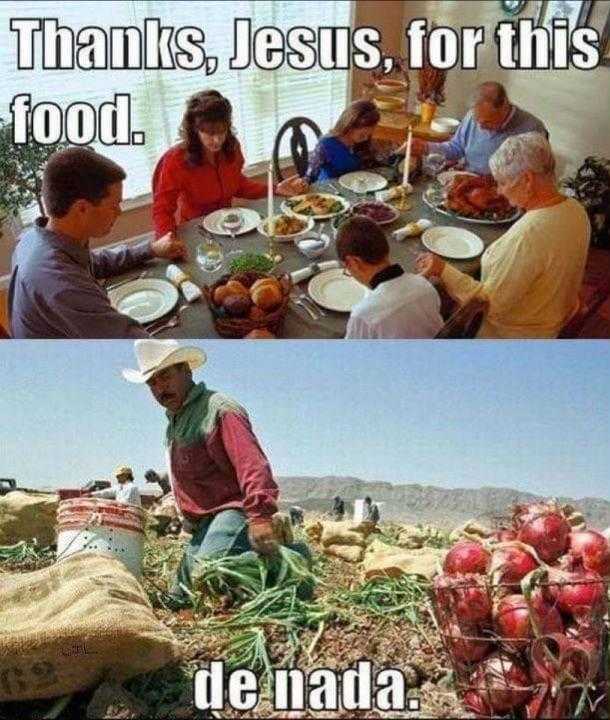 a couple of pictures of people sitting at a table with food