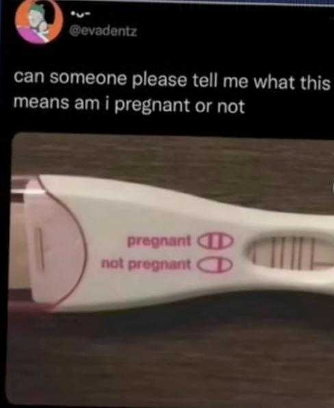 someone posted a tweee to the pregnant who is not pregnant