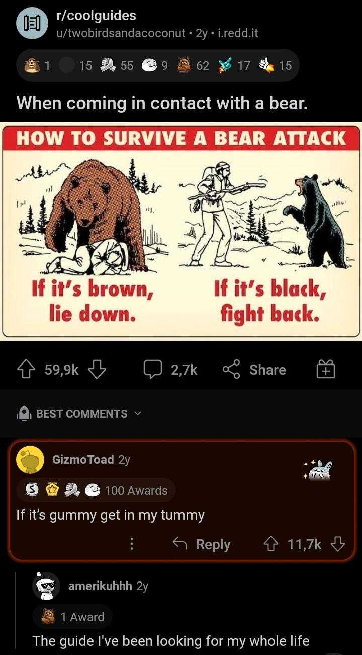 a screenshot of a bear and a bear are on a phone