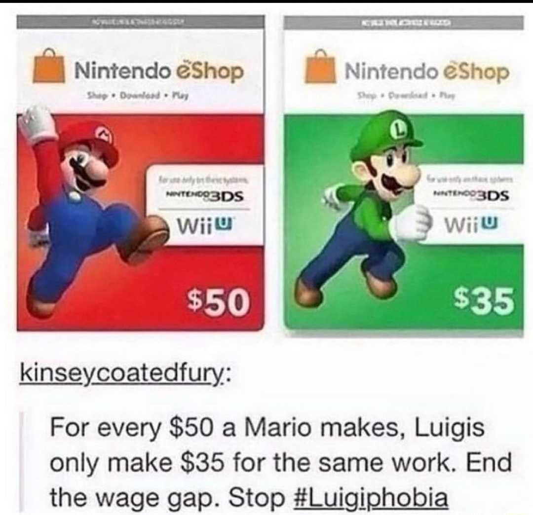 a close up of two nintendo gift cards with a mario and luigi