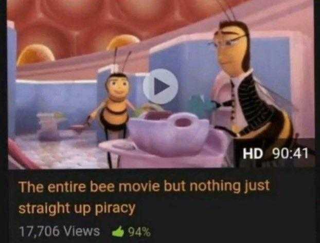 a screenshot of a cartoon of two bees in a bathroom