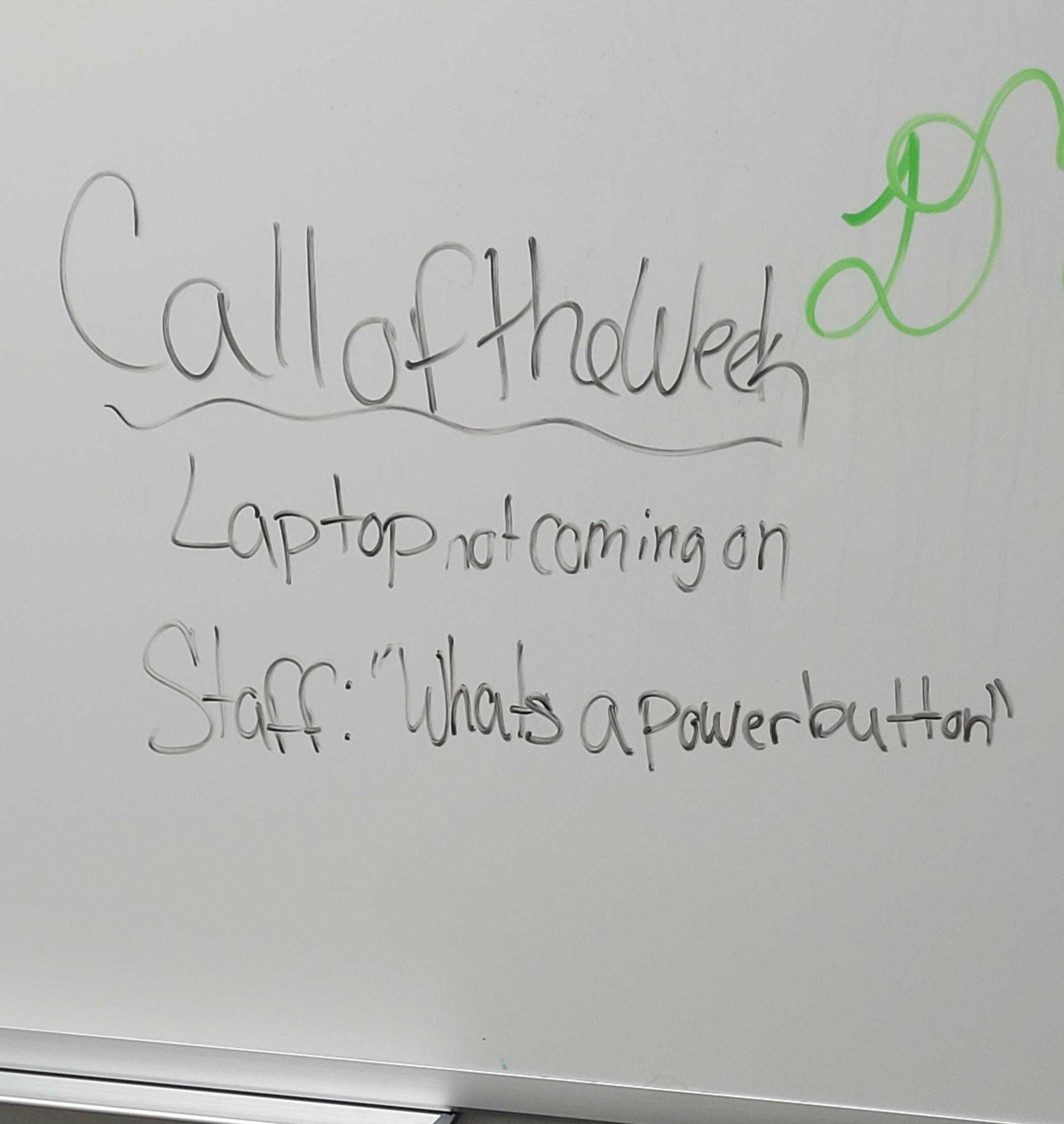 there is a whiteboard with writing on it that says call of house