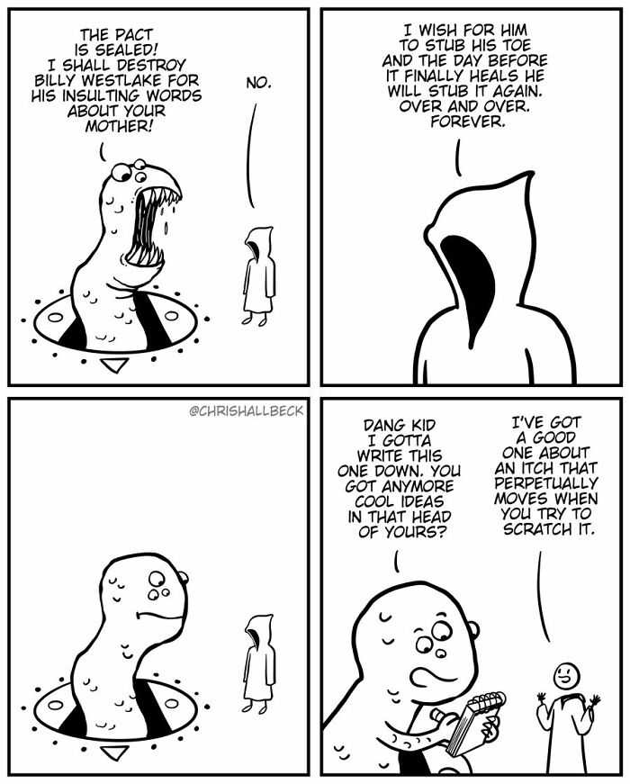 a comic strip with a cartoon of a man in a hoodie