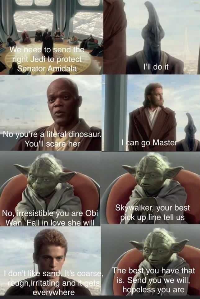 a series of pictures of yoda and the words, i do it