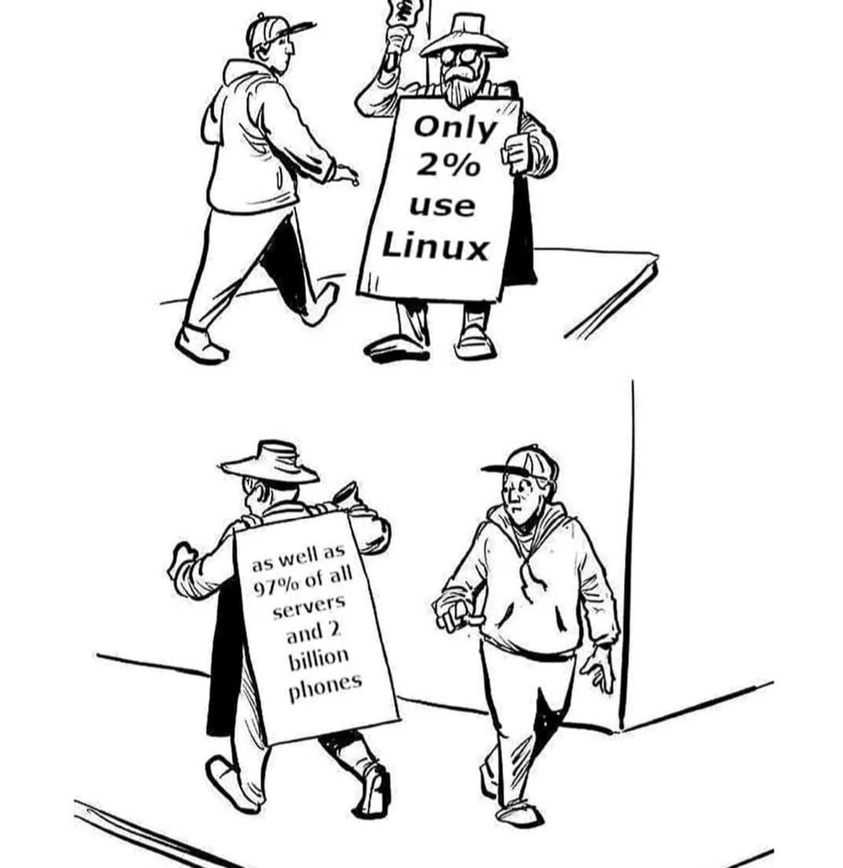 cartoon of a man holding a sign and another man holding a sign